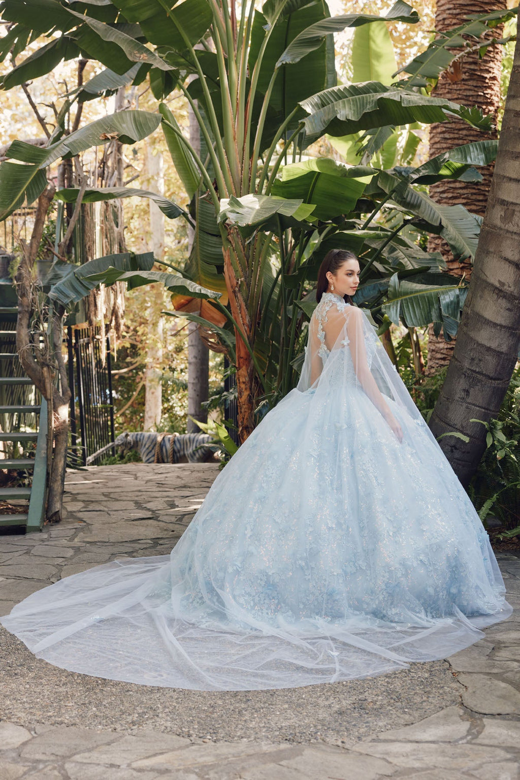 Embellished Lace Applique Tulle Ball Gown Quinceañera Princess JTJT1449J