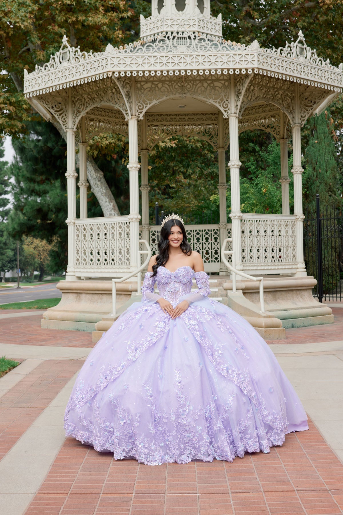 Embellished Lace Applique Tulle Ball Gown Quinceañera Princess JTJT1459J