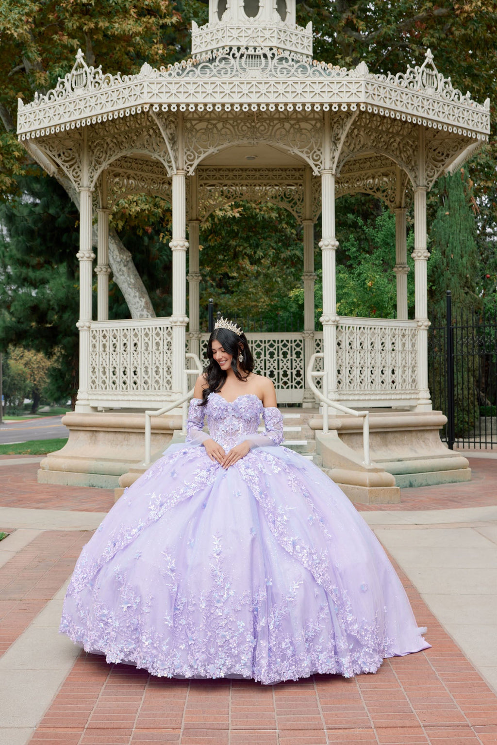 Embellished Lace Applique Tulle Ball Gown Quinceañera Princess JTJT1459J