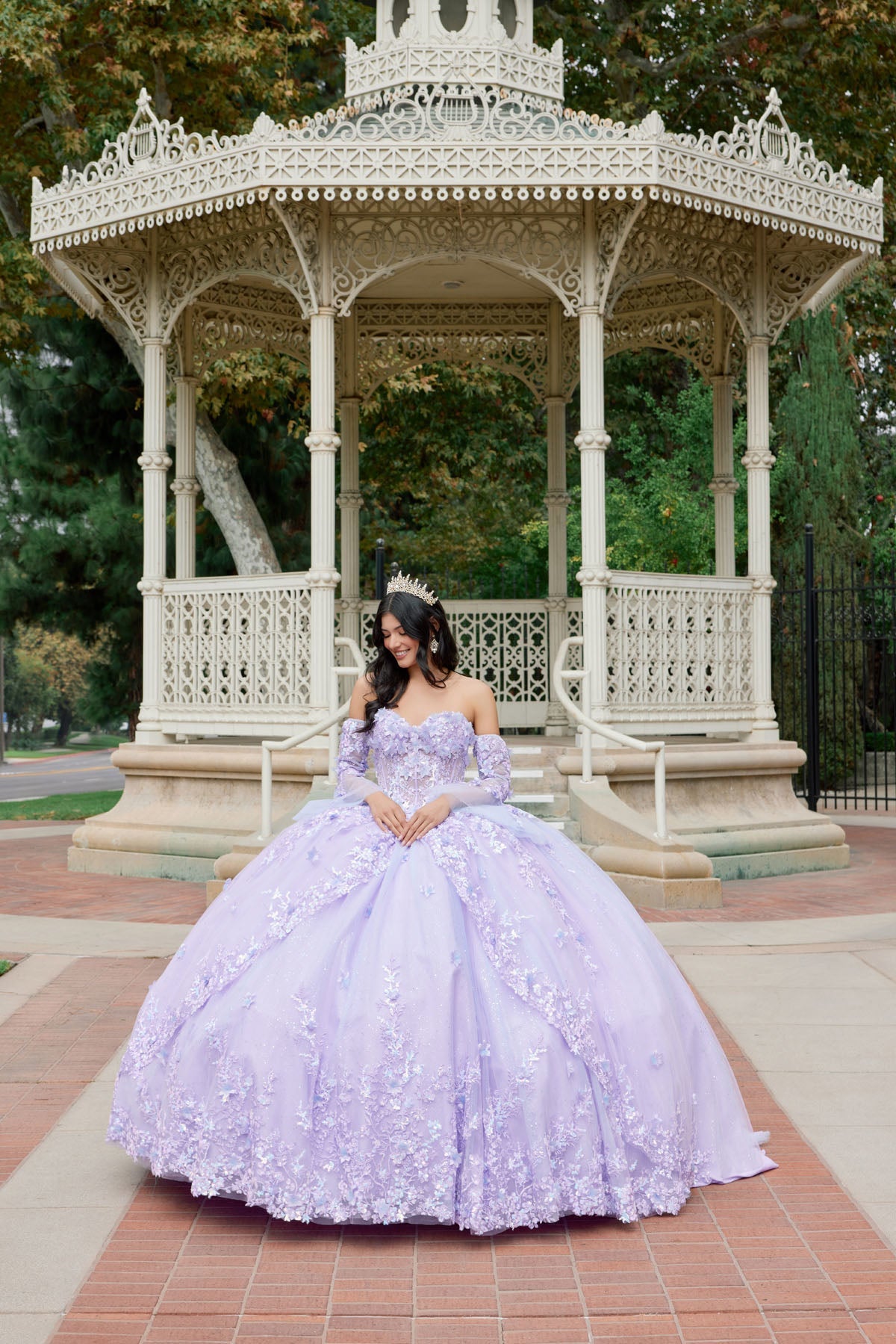 Embellished Lace Applique Tulle Ball Gown Quinceañera Princess JTJT1459J