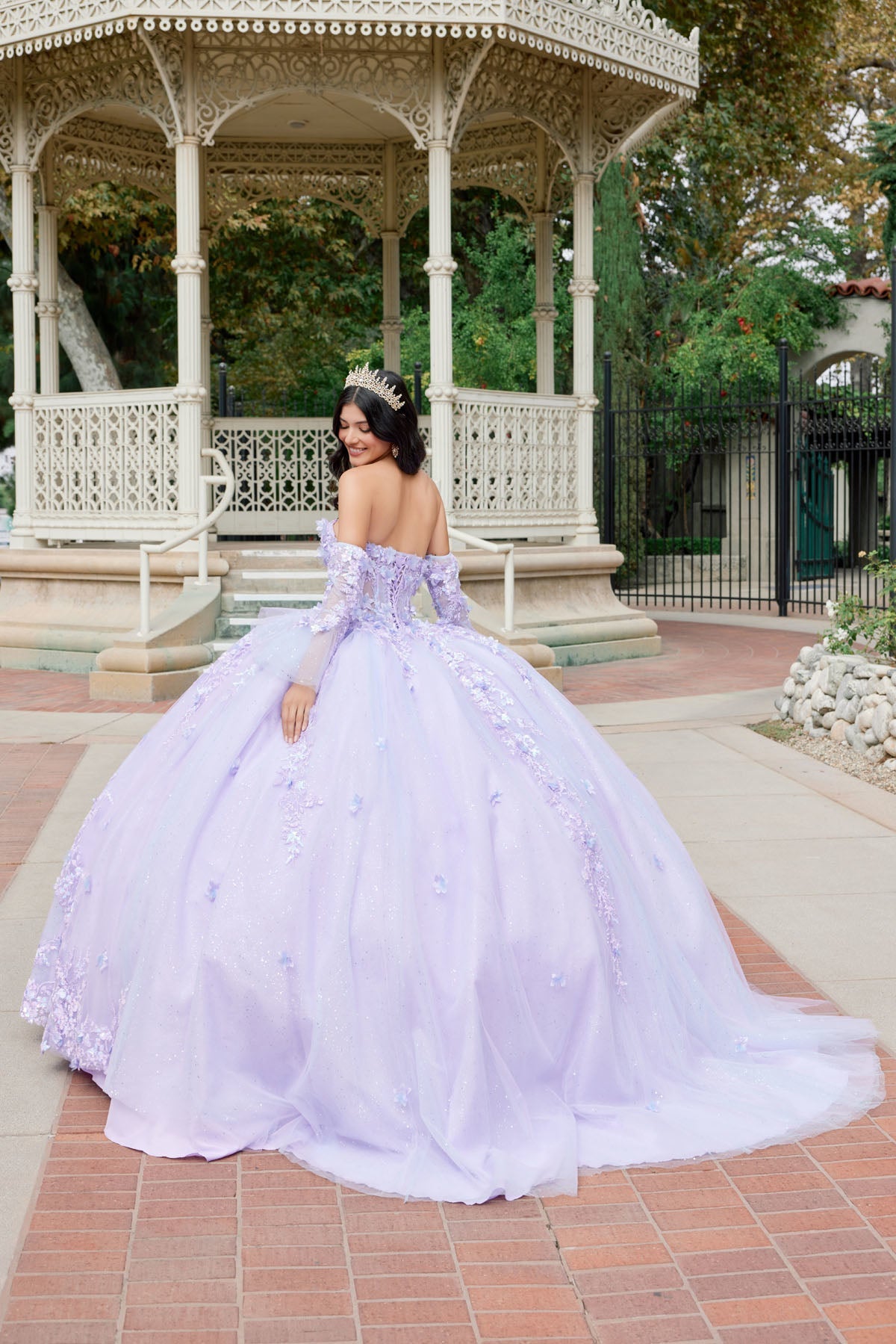 Embellished Lace Applique Tulle Ball Gown Quinceañera Princess JTJT1459J