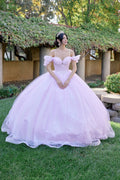 Embellished Lace Applique Tulle Ball Gown Quinceañera Princess JTJT1487H