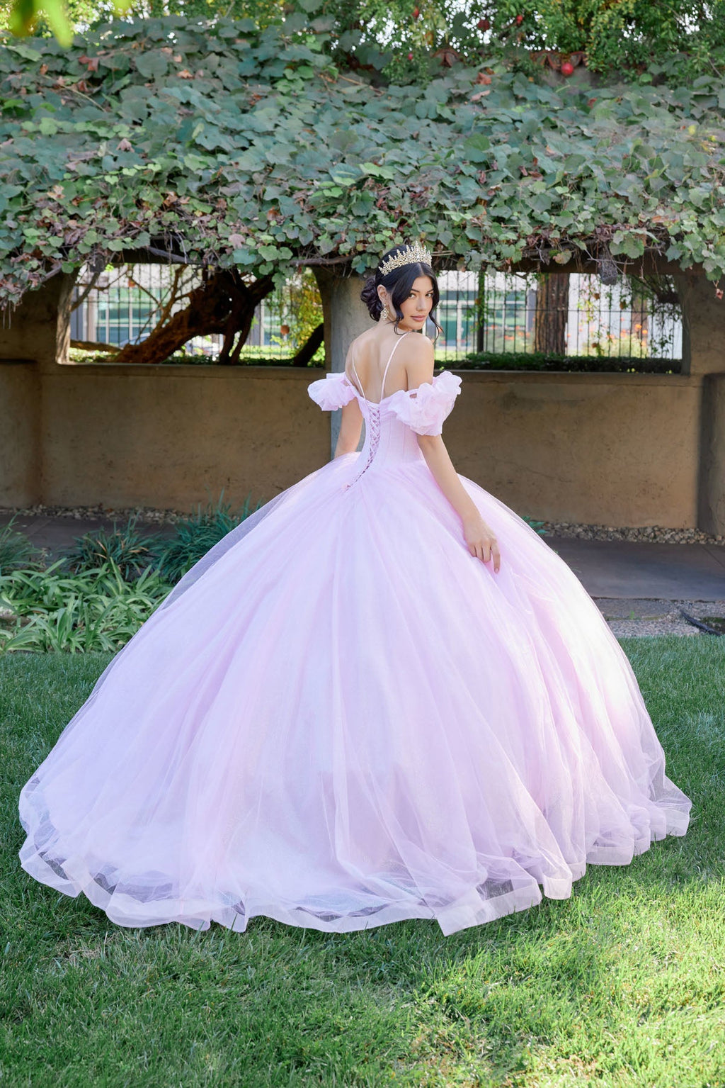 Embellished Lace Applique Tulle Ball Gown Quinceañera Princess JTJT1487H