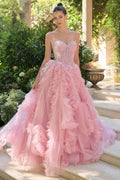 Elegant Embellished Formal Long Gown Detailed CDA1483