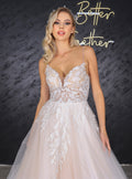 Lena narrow skirt a line wedding dress