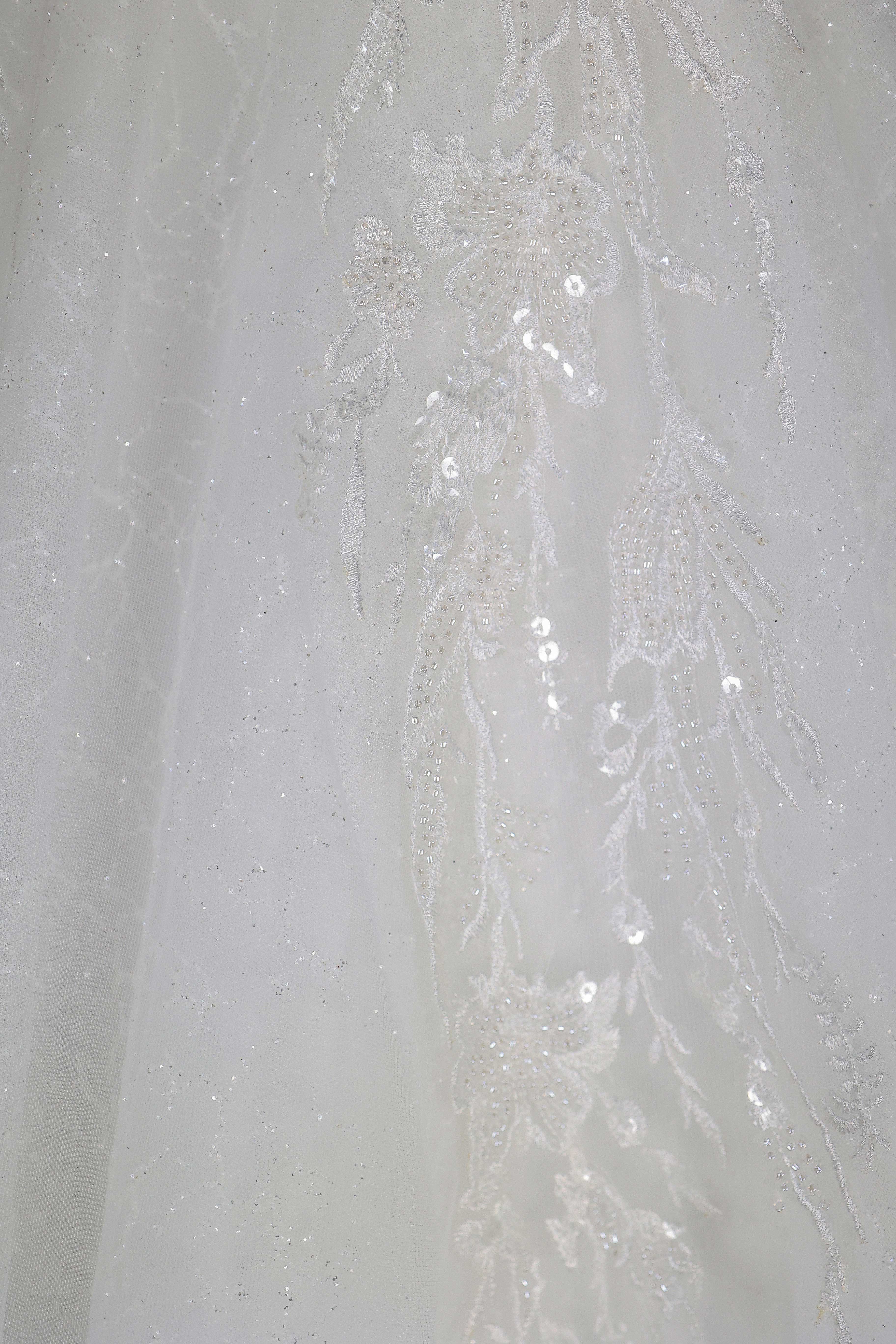 Edna narrow skirt a line wedding dress