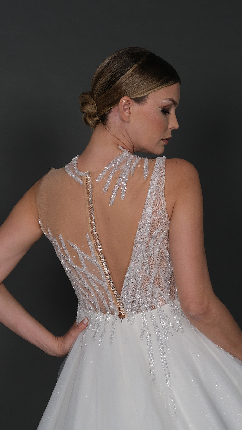 Katre narrow skirt a line wedding dress