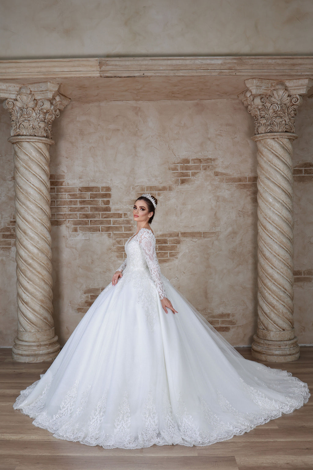 Verda a line wedding dress