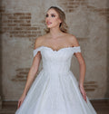 Meva a line wedding dress
