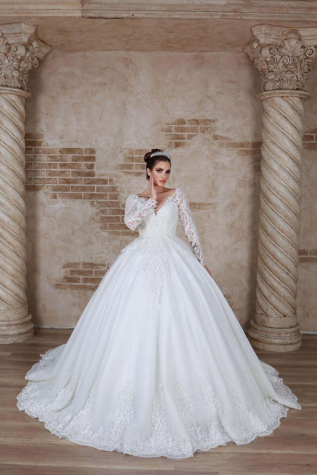 Verda a line wedding dress