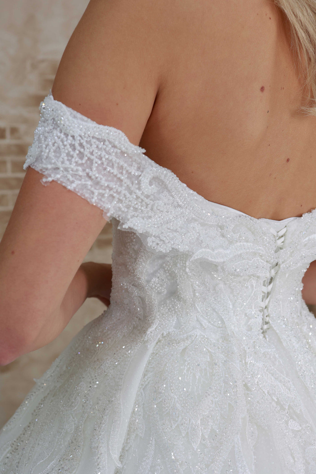 Meva a line wedding dress
