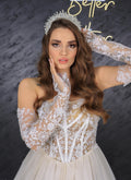 Karye narrow skirt a line wedding dress